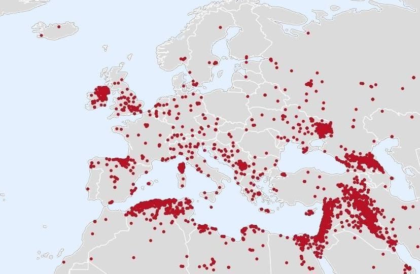 a map showing all terrorist attacks in EU since 9/11. There is not even single dot in Poland